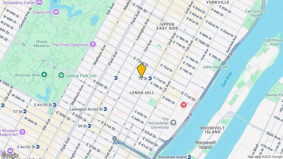 224 E 70th St Map and Location Details