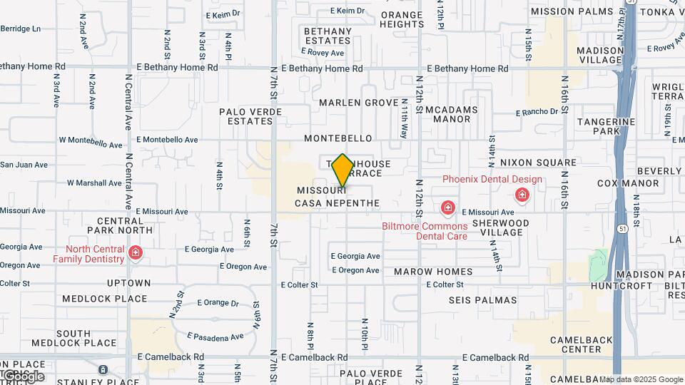 5540 N 10th St Map and Location Details