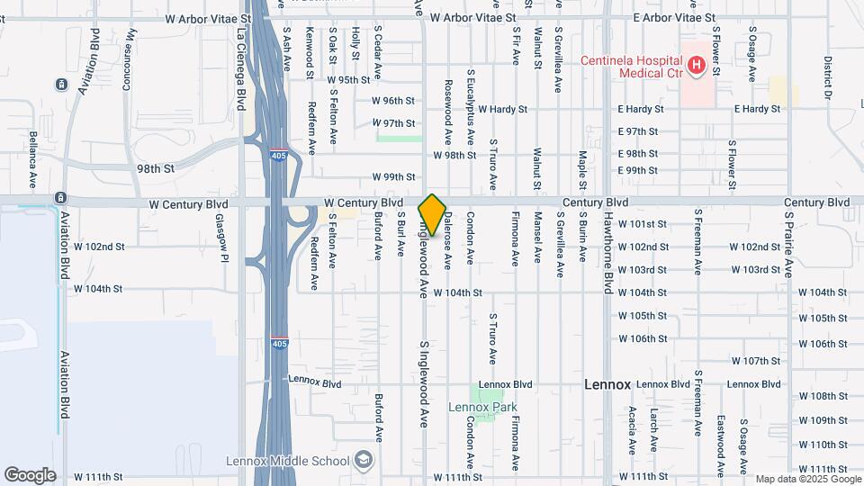 10130 S Inglewood Ave Map and Location Details