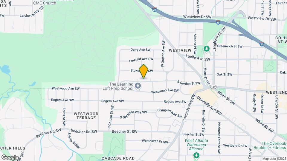 1671 S Gordon St SW Map and Location Details