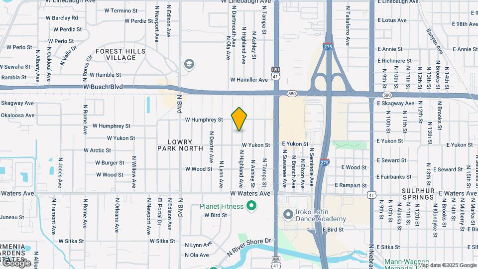 8714 N Highland Ave Mapa y Detalles de la Ubicación
