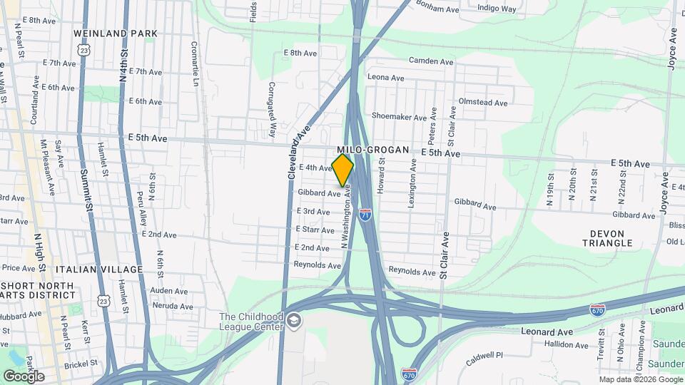690 Gibbard Ave Map and Location Details