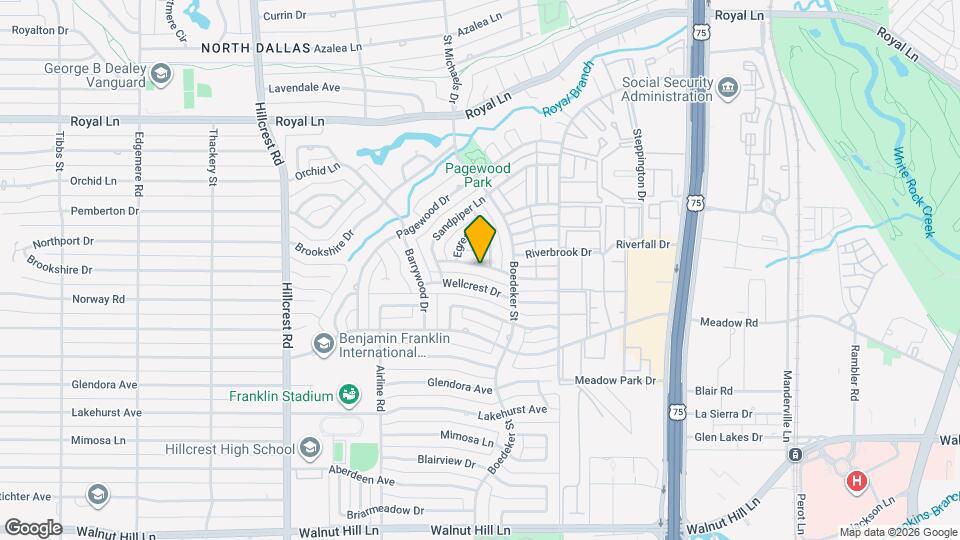 7408 Woodthrush Dr Map and Location Details