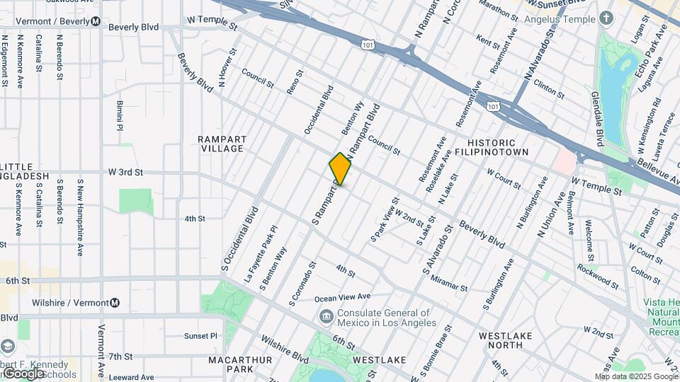 206 S Rampart Blvd Map and Location Details