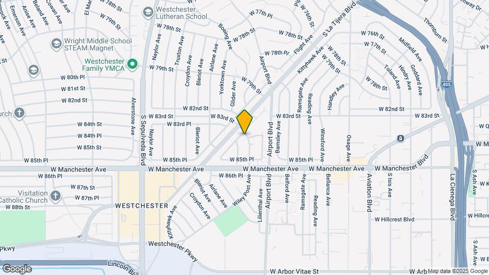 8327 Wiley Post Ave Map and Location Details