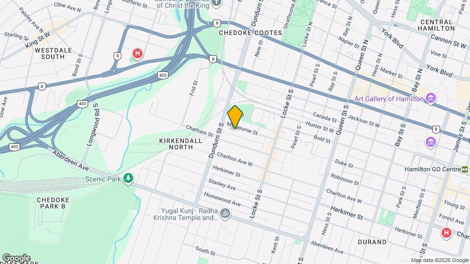 83 Melbourne St Map and Location Details