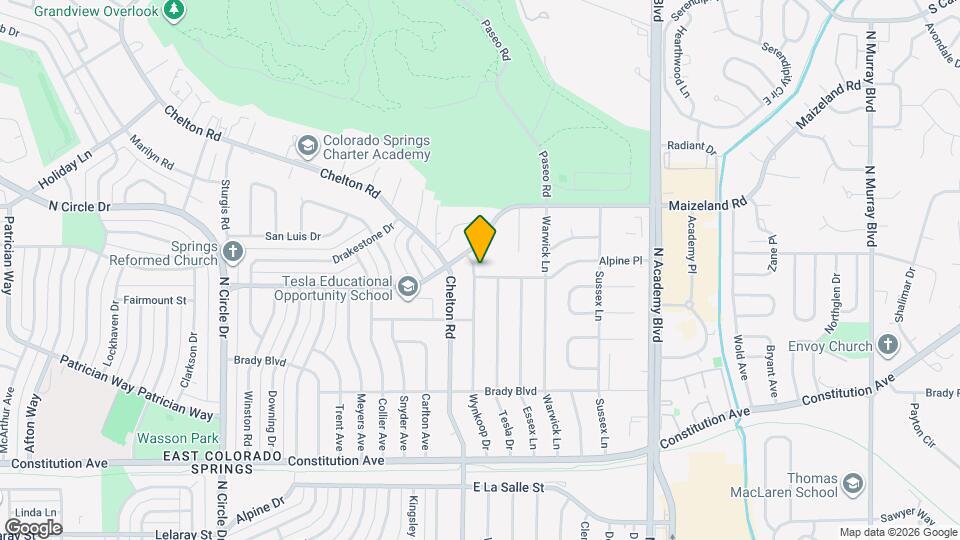 2231 Wynkoop Dr Map and Location Details