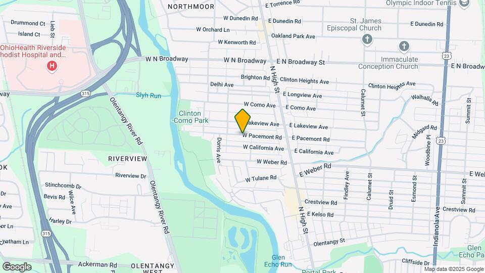131 W Pacemont Rd Map and Location Details
