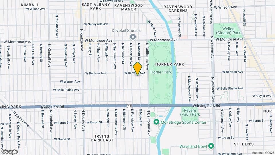 4144 N Mozart St Map and Location Details