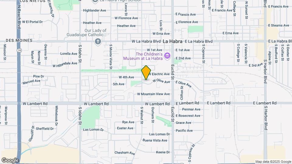 411 W Olive Ave Map and Location Details