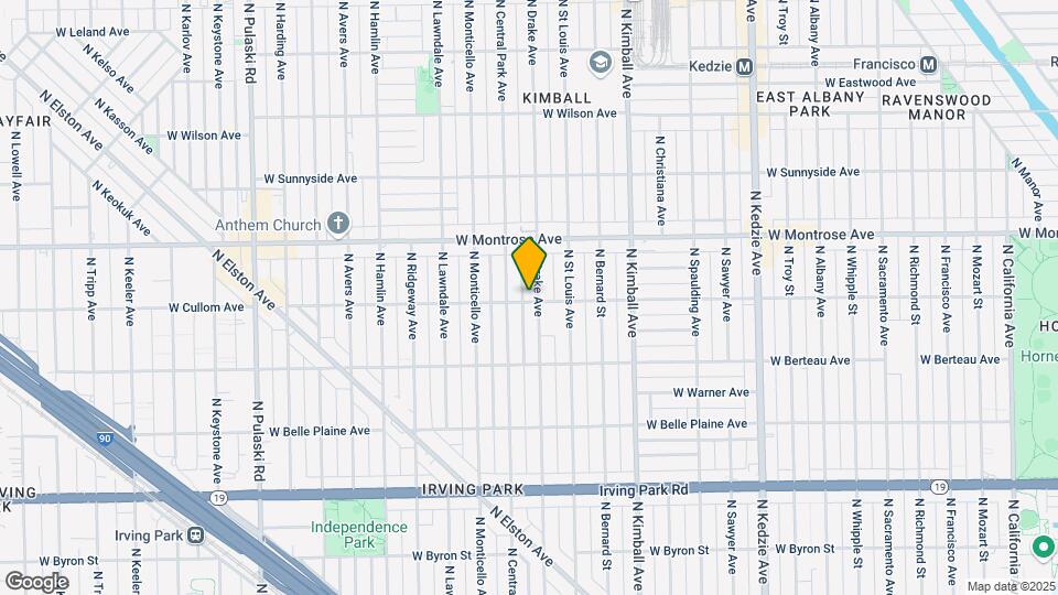 3534-3540 W Cullom Ave Mapa y Detalles de la Ubicación