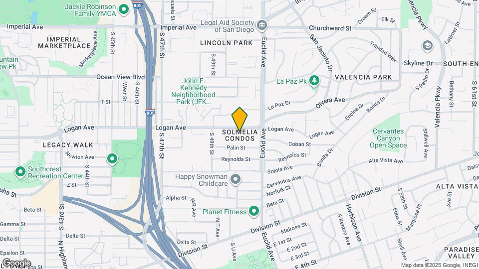 5027 Logan Ave Map and Location Details