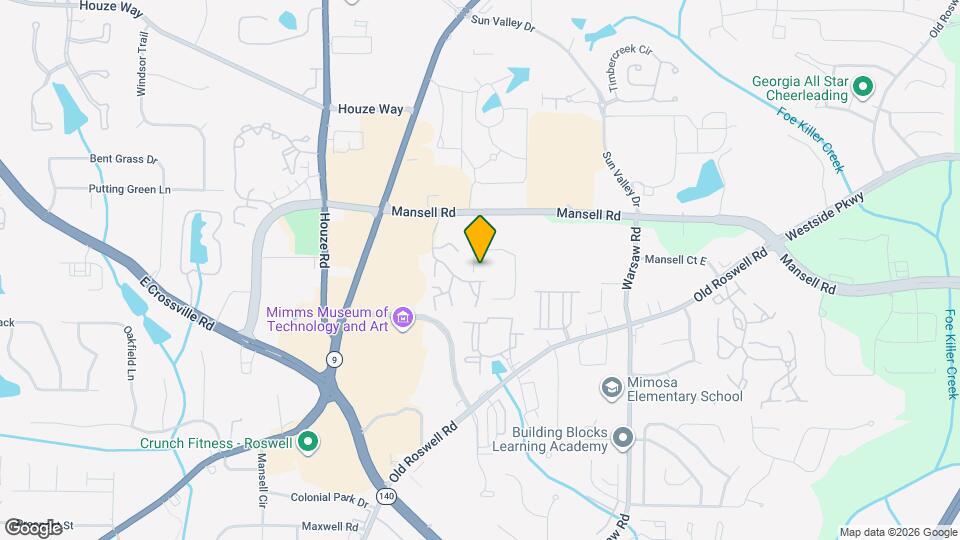 280 Roswell Commons Cir Map and Location Details