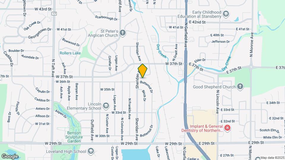 3617 Butternut Dr Map and Location Details