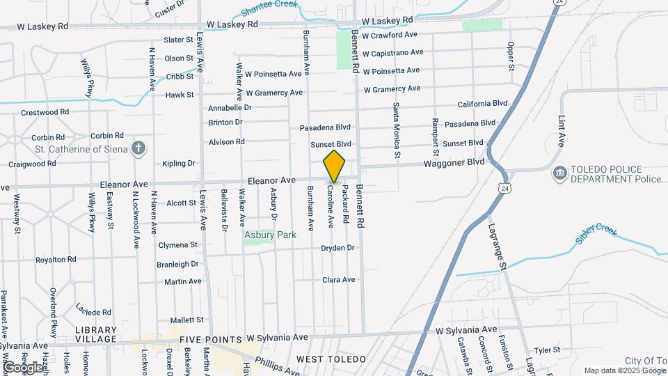 4442 Caroline Ave Map and Location Details