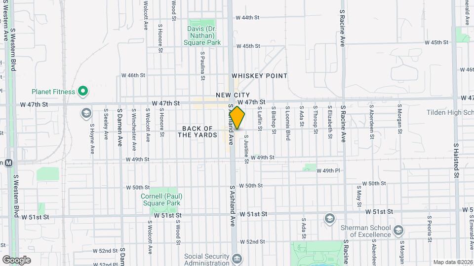 4801 S Ashland Ave, Unit #2 Mapa y Detalles de la Ubicación