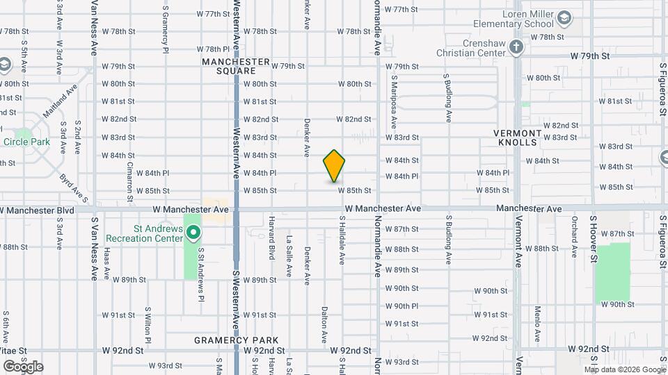 1515 1/2 W 85th St Mapa y Detalles de la Ubicación