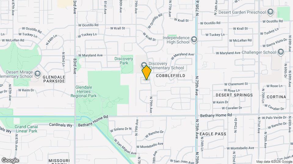 7914 W Claremont St Map and Location Details
