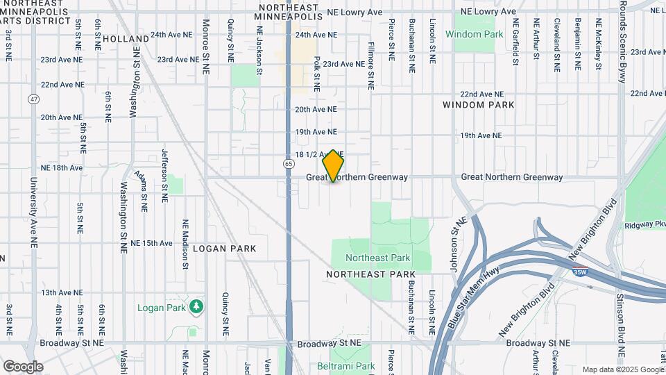 1715 Polk St NE Map and Location Details