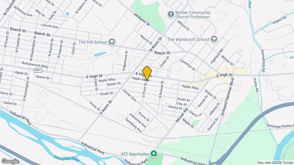 1105 Queen St Map and Location Details