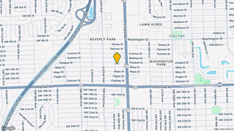 6041 Wiley St Map and Location Details