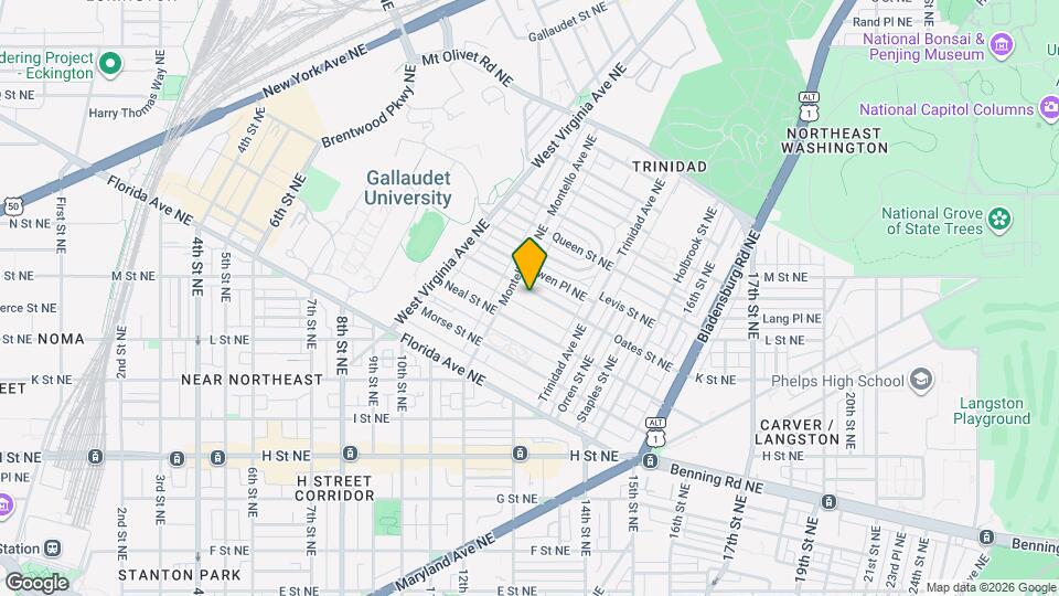 1221 Oates St NE Mapa y Detalles de la Ubicación