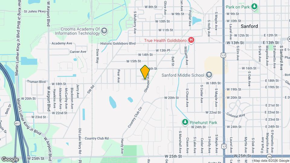 1504 W 18th St Map and Location Details