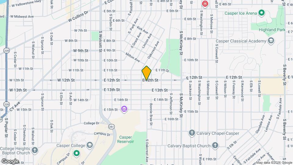 629 E 12th St Map and Location Details