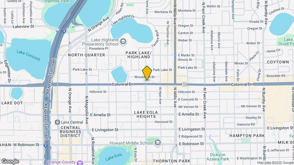 703 E Colonial Dr Map and Location Details