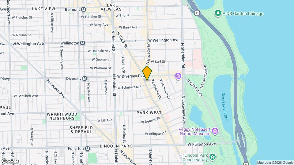 2723 N Clark St Map and Location Details