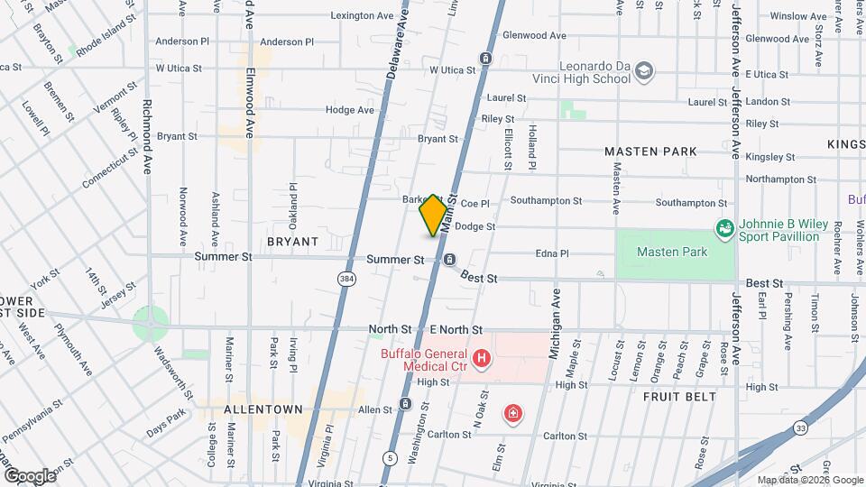 1152 Main St, Unit Apt 3 Map and Location Details