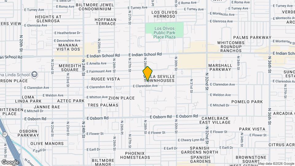 3805 N 28th St Map and Location Details