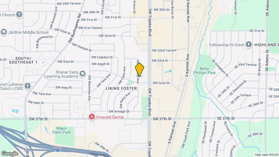 3434 SW Brendan Ave Map and Location Details