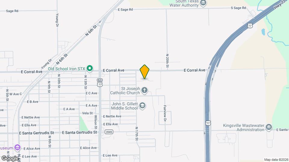 Kingsville Lulac Manor Mapa y Detalles de la Ubicación