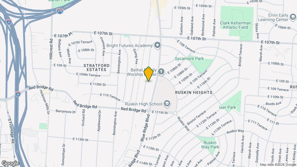 10811 Cambridge Ave Map and Location Details