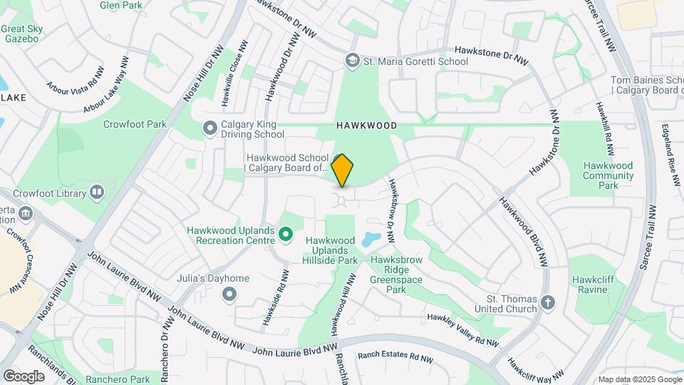 16 Hawkside Pk NW Map and Location Details