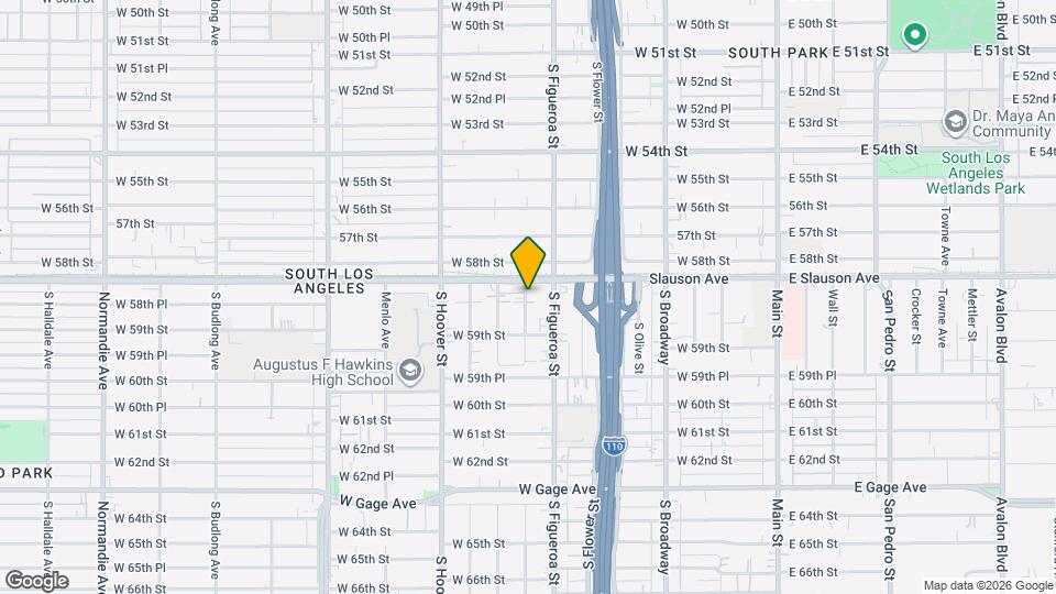 5840 Denver Ave Map and Location Details