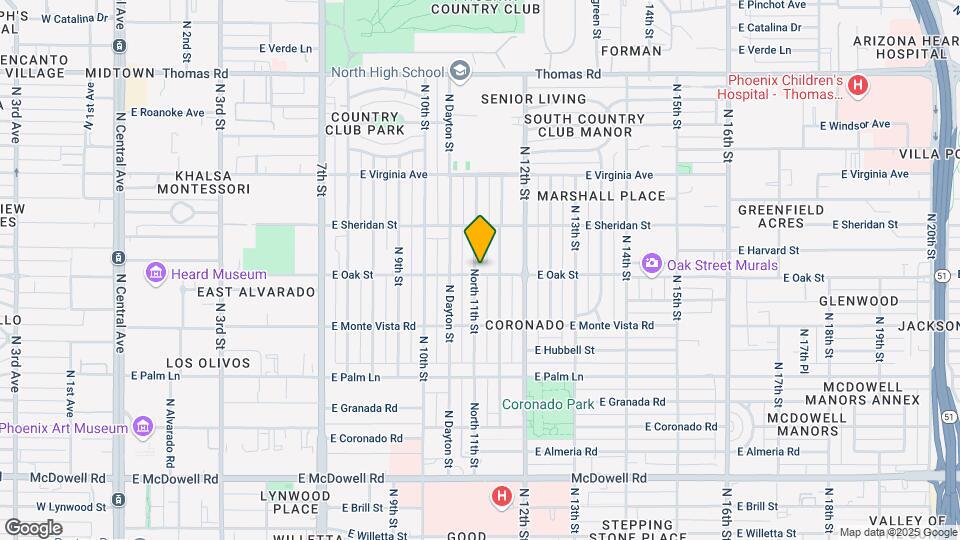2301 North 11th St Mapa y Detalles de la Ubicación