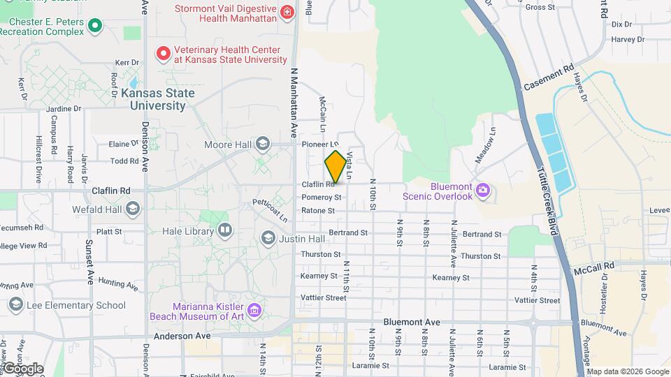 1109 Claflin Rd, Unit 2 Map and Location Details