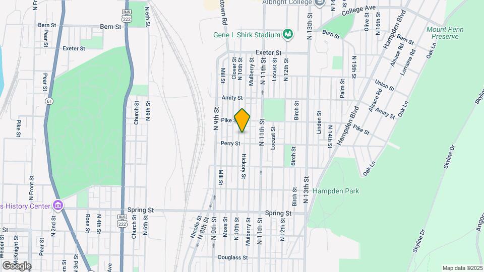 1317 N 10th St Map and Location Details