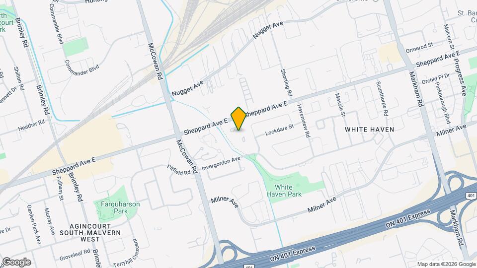 4727 Sheppard Ave E Map and Location Details