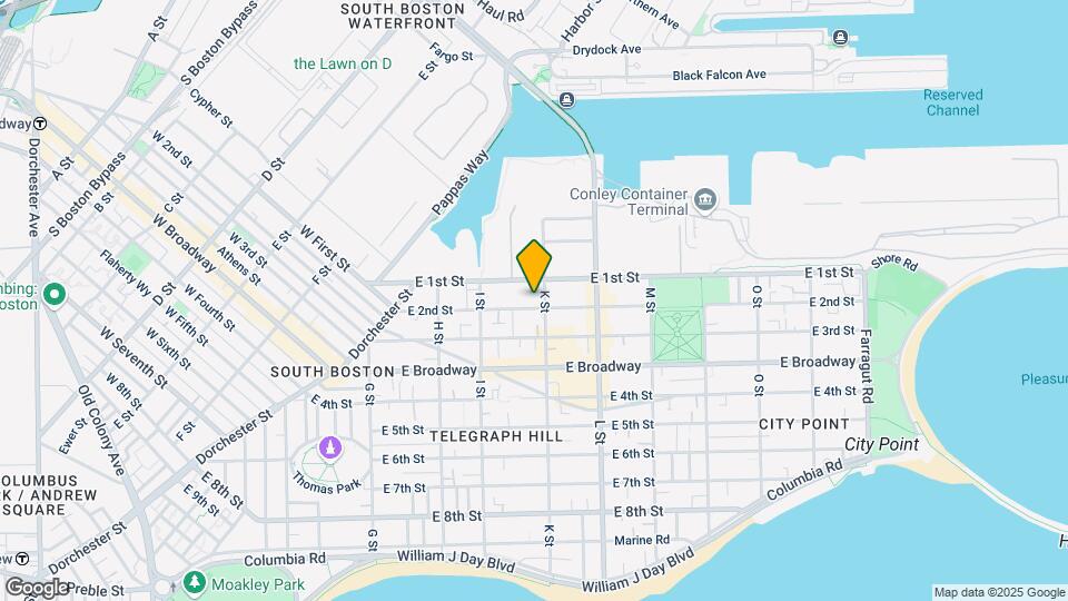 632 E 2nd St, Unit 1 Map and Location Details