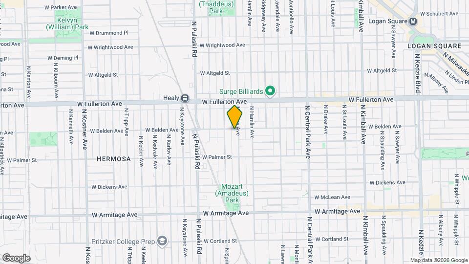 2254 N Avers Ave Map and Location Details