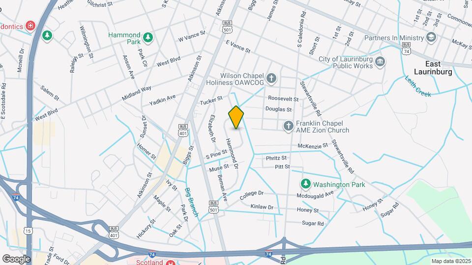 1117 S Pine St Mapa y Detalles de la Ubicación