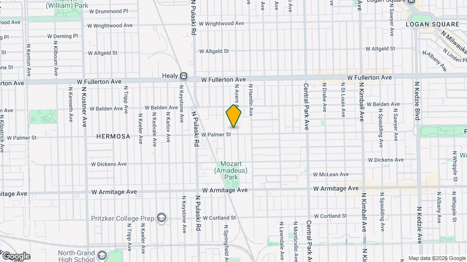 2200 N Avers Ave Map and Location Details