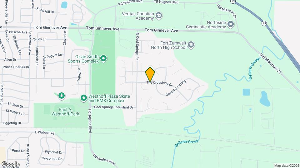 1122 The Crossings Dr Map and Location Details