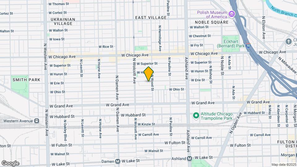 1811 W Erie St Map and Location Details