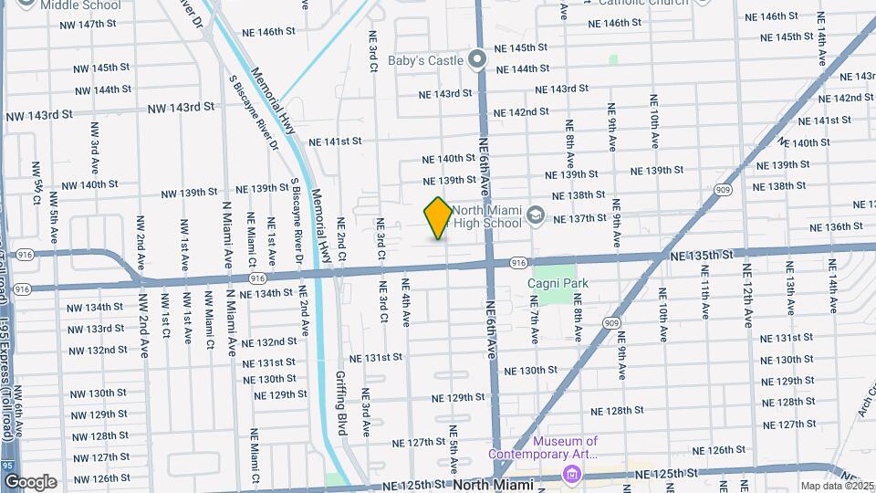 480 NE 136th St, Unit 1 Map and Location Details