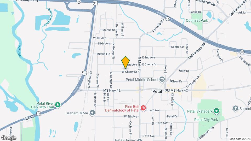 126 W Cherry Dr Map and Location Details