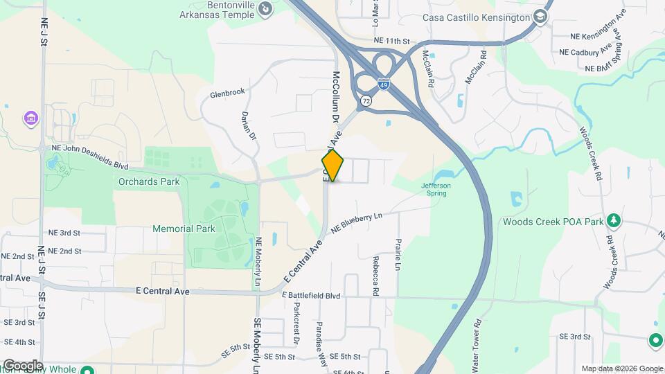 2714 E Central Ave Map and Location Details